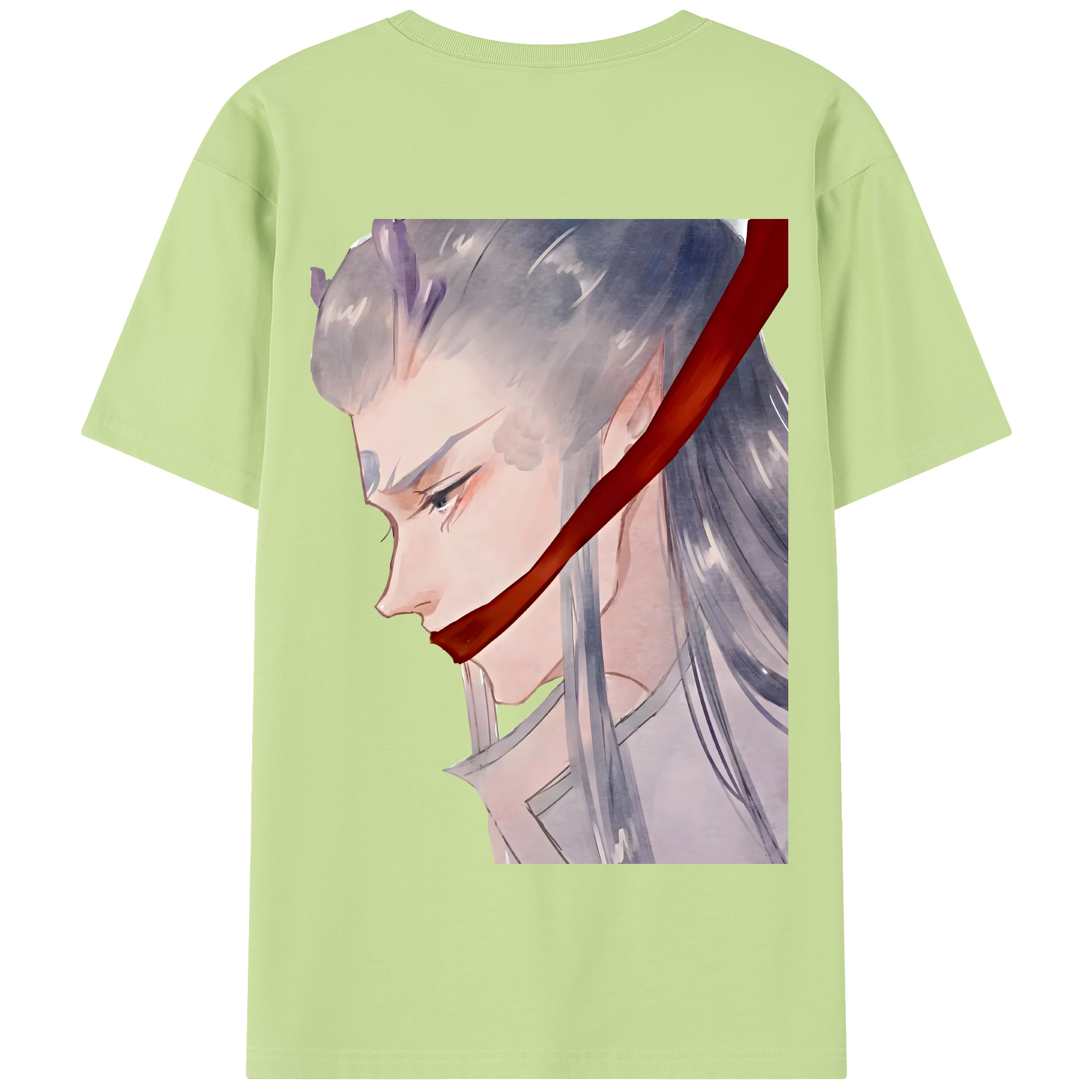 （画像用） Ne Zha 2 ナタ 魔童の大暴れ 綿100％半袖Tシャツ（背面プリント）